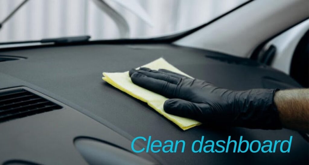 Clean the phone and dashboard