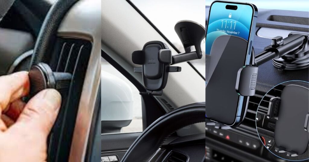 Types of Easy-to-Install Car Phone Mounts